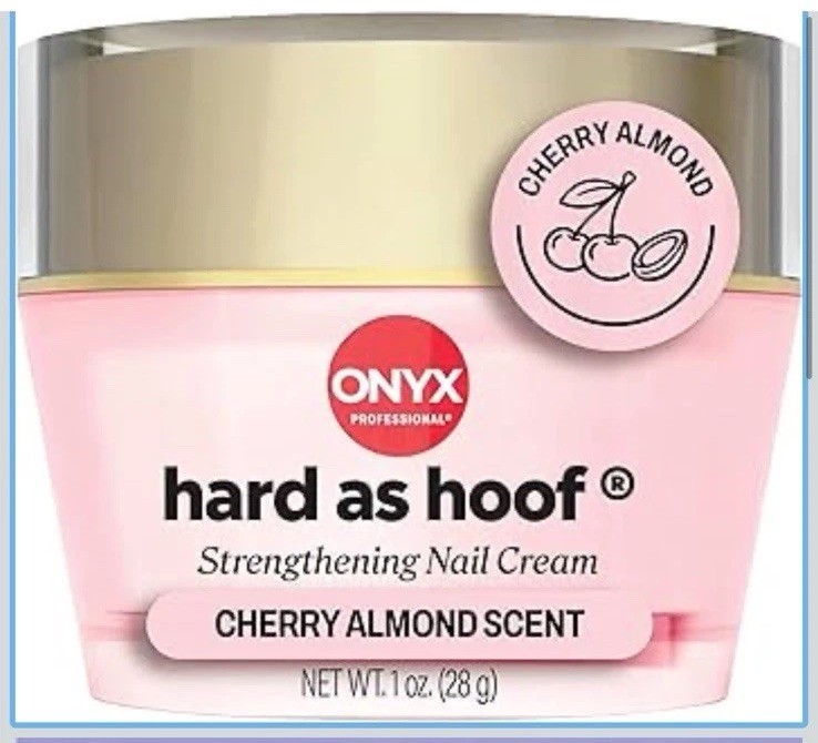 Onyx Professional Hard as Hoof Nail Strengthening Cream, Cherry Almond Scent