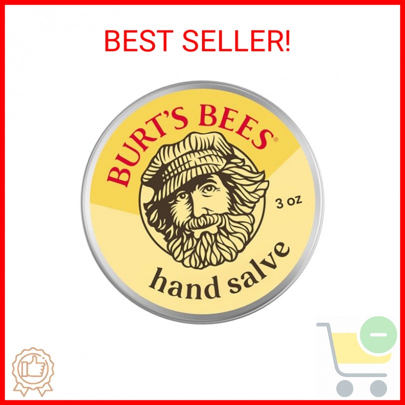 Burt’s Bees 100% Natural Beeswax Hand Salve, 3 Oz (Package May Vary)
