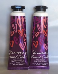 NEW Lot Of 2 Bath & Body Works STRAWBERRY POUND CAKE Shea Butter Hand Cream