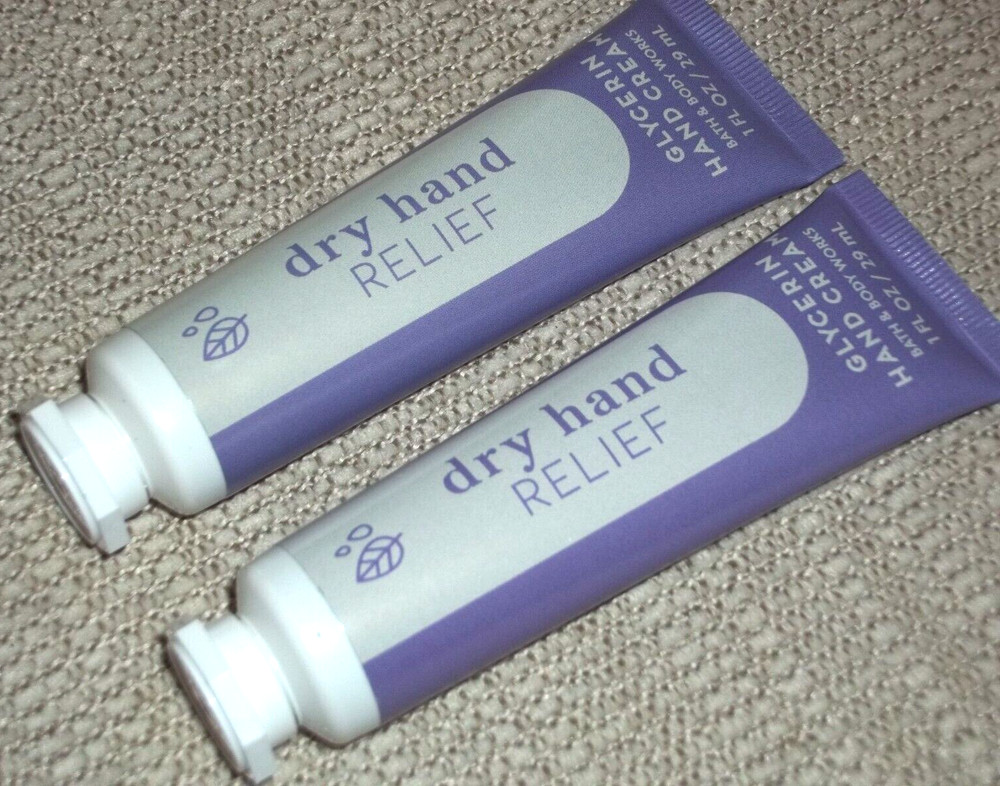Bath & Body Works~*DRY HAND RELIEF*~Glycerin Hand Creams~Set of 2~NEW