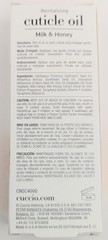 Cuccio Natural Revitalizing Roll-On Cuticle Oil Milk & Honey Rollerball 0.33floz