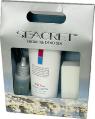 Seacret from the Dead Sea 4 Piece Nail and Body Care Kit NIB Wild Kiwi