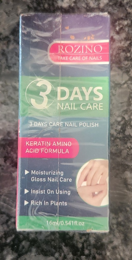 New Rozino 3 Day Nail Treatment Fingernails 0.541 Oz Keratin Amino Acid Sk25