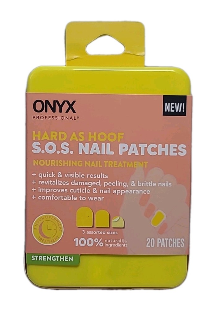 Onyx Professional HARD AS HOOF NAIL PATCHES Nourishing Nail Treatment 20 PATCHES