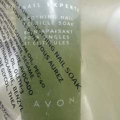 Avon Nail Experts Soothing Nail Cuticle Soak Rescue Kit Bowl Brush DISCONTINUED