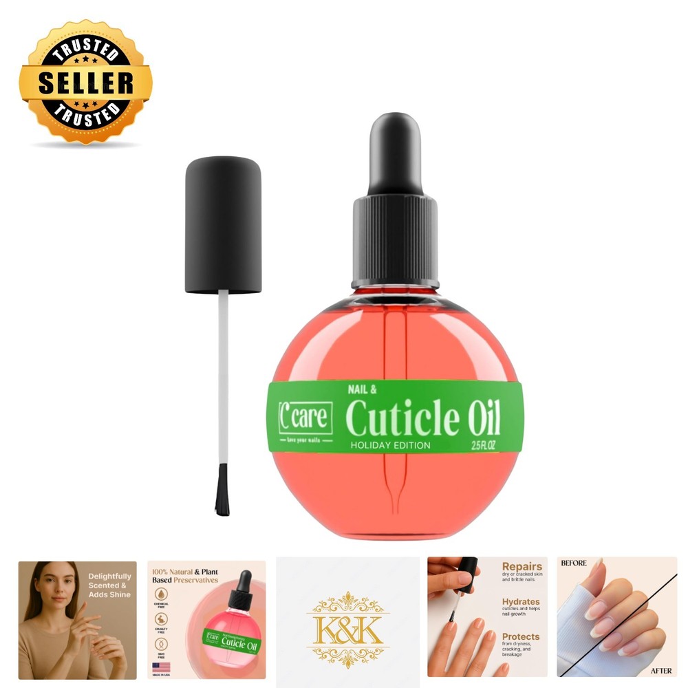 Nail Revitalizing Oil – Spa Quality Cuticle Softener with Vitamin E, 2.5 Oz