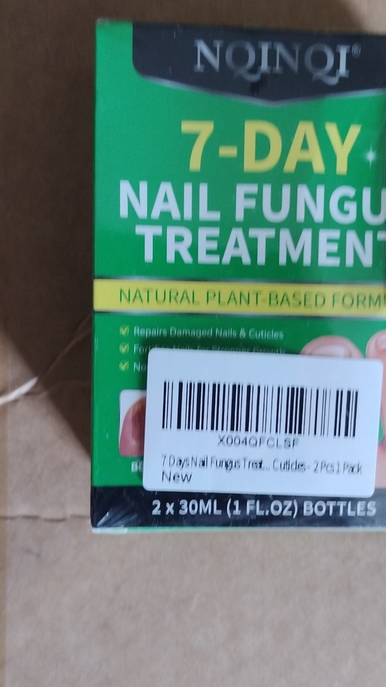 NQINQI 7-Day Nail Fungus Treatment Cream with Ginger Root Extract 2 x 30ml