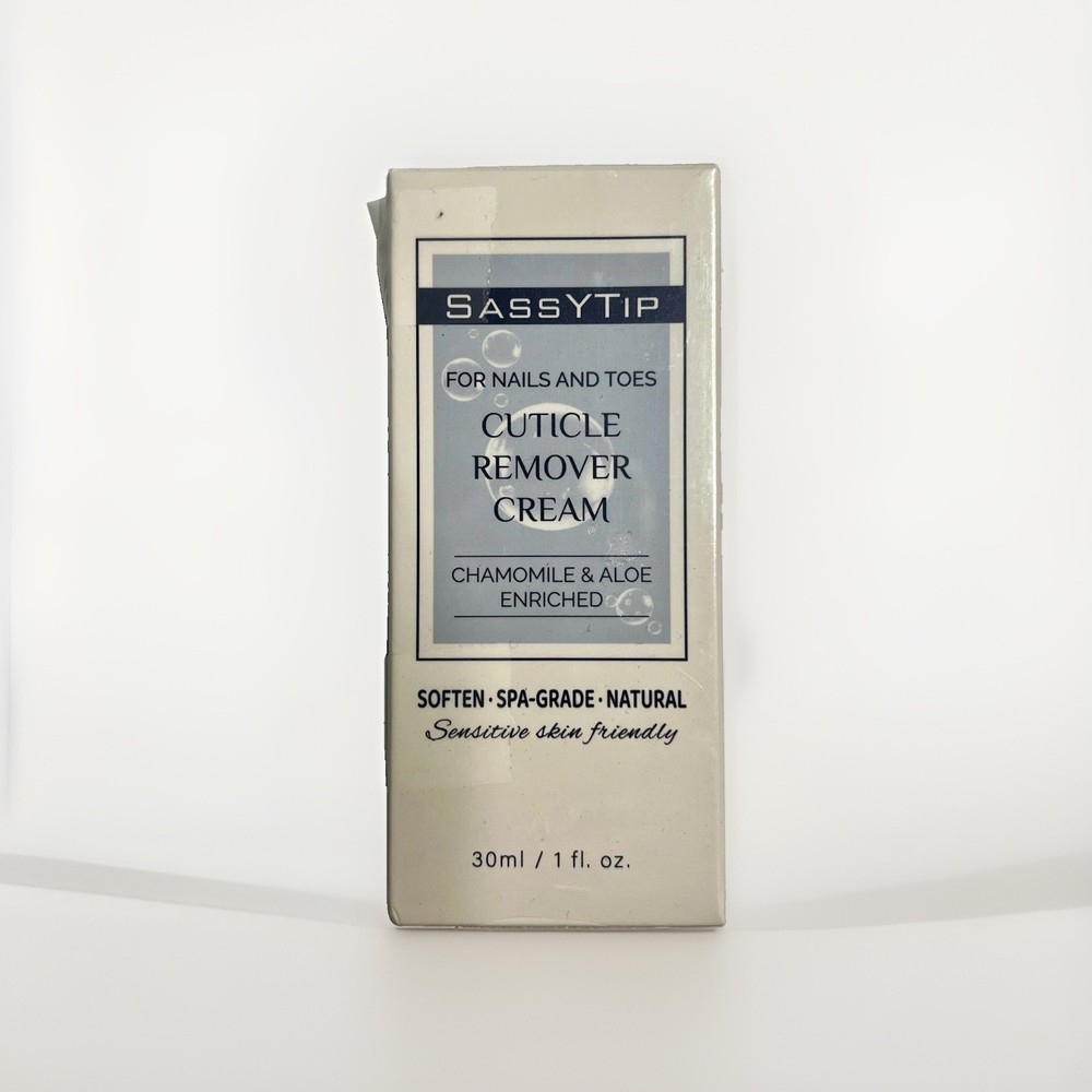 SassyTip Cuticle Remover Cream Chamomile Aloe Cucumber 30ml