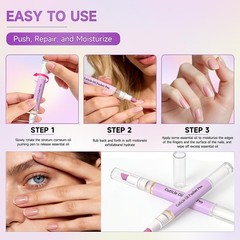 2 Pcs 2-in-1 Cuticle Oil Pusher Pen – 2026 New Ceramic Pen,No Purple