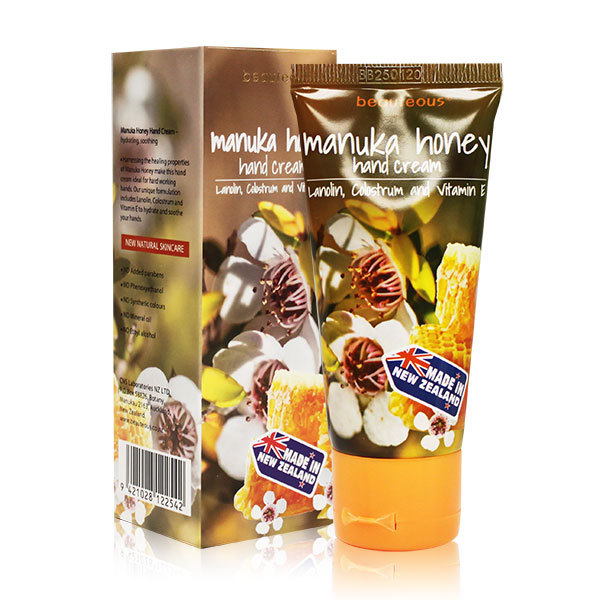 New Zealand Manuka Honey Hand Cream with Lanolin, Colostrum and Vitamin E, 50g