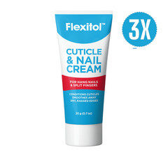 3X Flexitol Cuticle & Nail Cream &Conditions &Smoothes Away Day,Raggen Edges 20g