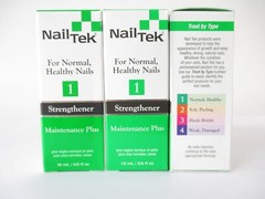 (3) Nail Tek Strengthener 1 Maintenance Plus For Normal Healthy Nails 0.5 oz