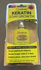 Nail Aid 3 Day Growth Keratin Amino Acid Formula 0.55 Oz