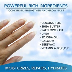 Hard as Hoof Nail Strengthening Cream 1oz Natural Formula for Stronger Nails