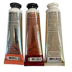 3 Bath & Body Works Hand Creams Mini Travel Set Lot 1 oz. Each New Restorative
