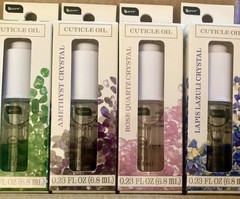 B-Pure Cuticle CRYSTAL Oils Lapis Lazuli,Rose Quartz, Amethyst, Green Aventurine