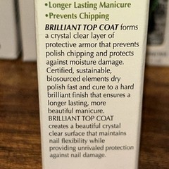 12x BioSource for Nails Natural Therapy Brilliant Top Coat 0.4 fl oz BULK LOT