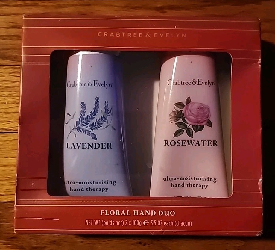 Crabtree & Evelyn Floral Hand Duo – Lavender And Rosewater Ultra Moisturising…