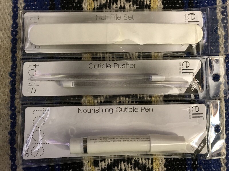 ELF Cosmetics STOCKING STUFFER * VEGAN & CRUELTY FREE 3pc Nail Cuticle Care Set