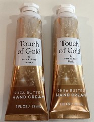 Bath & Body ~*TOUCH OF GOLD*~Shea Butter Hand Creams~Set of 2 NEW