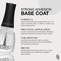 China Glaze CG Strong Adhesion Base Coat – Clear 0.5 Fl Oz (Pack of 1),