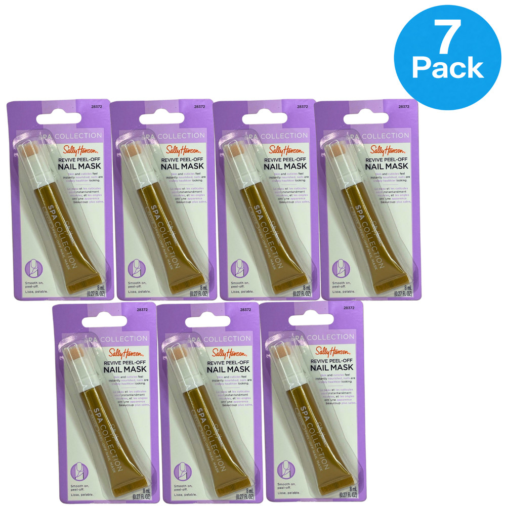 Sally Hansen Spa Collection Revive Peel-Off Nail Mask 0.27 oz 7 Pack New