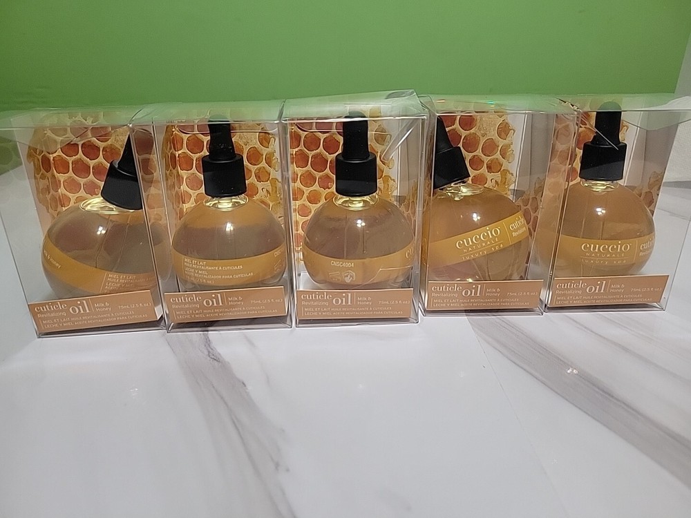 5 PACK Cuccio Revitalize Cuticle Oil, 2.5 Ounce Milk And Honey #S18 New In BOX