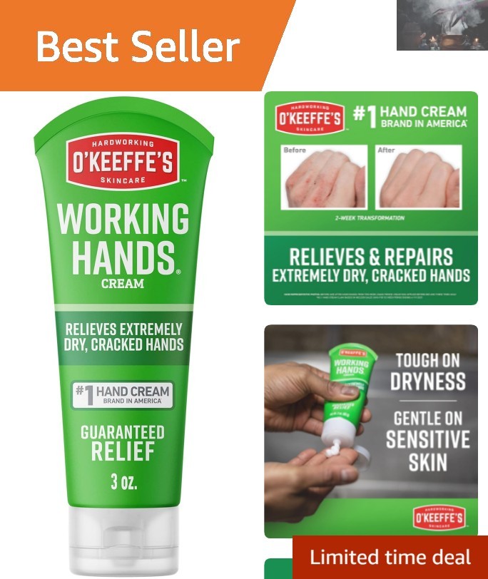 Unscented Hand Cream 3 oz for Extreme Dryness – On-the-Go Relief by O’Keeffe’s