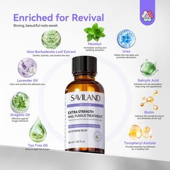SAVILAND Toenail Fungus Treatment Extra Strength: 1 Fl Oz (Pack of 1), clear