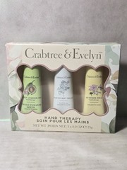 Crabtree & Evelyn hand therapy 3pc gift Set Nantucket Briar, Sweet Almond Oil &