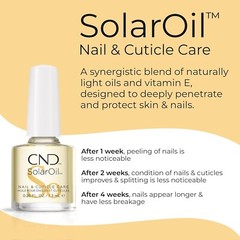 CND SolarOil Nail and Cuticle Care, Natural Blend of Jojoba, Cuticle Oil (D821)