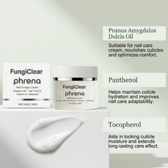 Natural Formula with Tea Tree Oil FungiClear Phrena Nail & Toenail Care Cream,