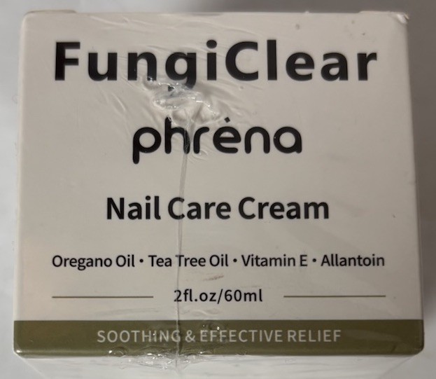 NEW 2 oz FungiClear Phrena Nail Care Cream w/ Tea Tree Oil Oregano Oil Vitamin E