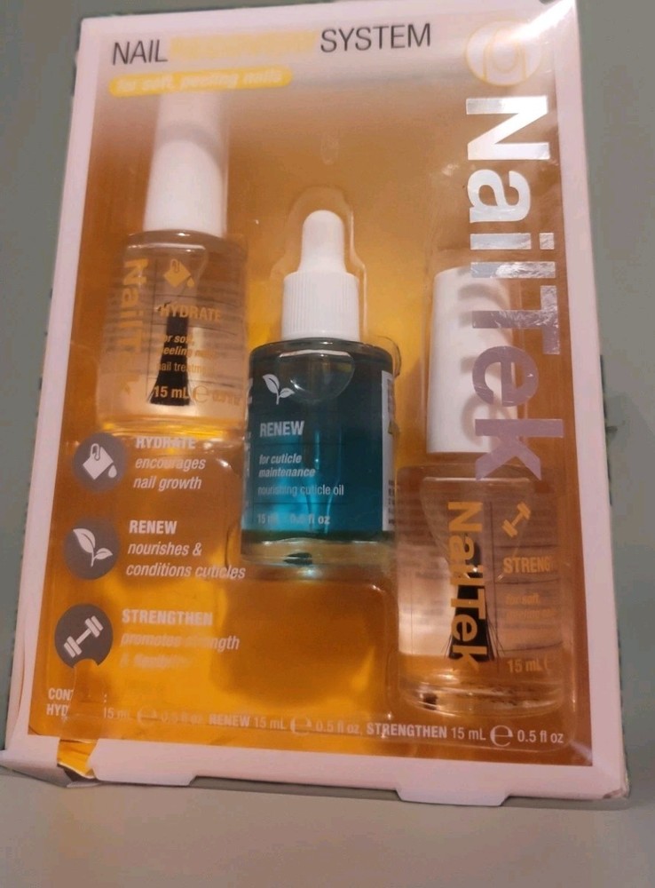 Nail Tek Restore Damaged Nails Kit, Foundation + Intensive Therapy 2 + Renew
