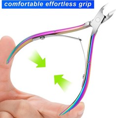 4 Pas Cuticle Nipper, Premium Stainl Steel Cuticle Trimmer for