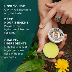 Healing Balm, Hard Working Hands Cream, Organic Hand Cream for Dry Cracked Ha…