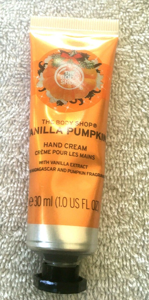 The Body Shop Vanilla Pumpkin Hand Cream 1 Oz 30 mL Travel Size NEW
