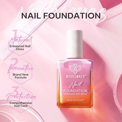 modelones Nail Strengthener 0.34 Fl Oz (Pack of 1), A6-Jelly Purple Pink