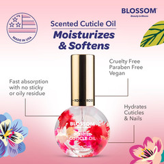 Cuticle Oil Nails Hydrating Moisturizing Scented Rose Flower Infused with real F