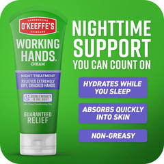 O’Keeffe’s Working Hands Night Treatment Hand Cream 7 oz Dry Cracked Hands