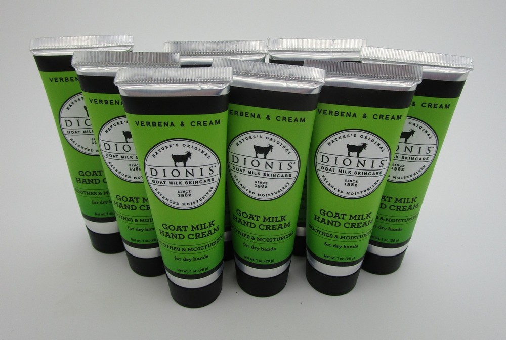 VERBENA & CREAM Dionis Goat Milk Hand Cream 1 oz – Lot of 8