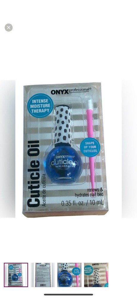 ONYX Professional Cuticle Oil Intense Moisture Therapy w/ Pusher 0.35 fl oz
