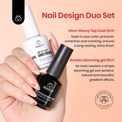 Beetles Blooming Gel and 1.02 Fl Oz (Pack of 1), Top Coat