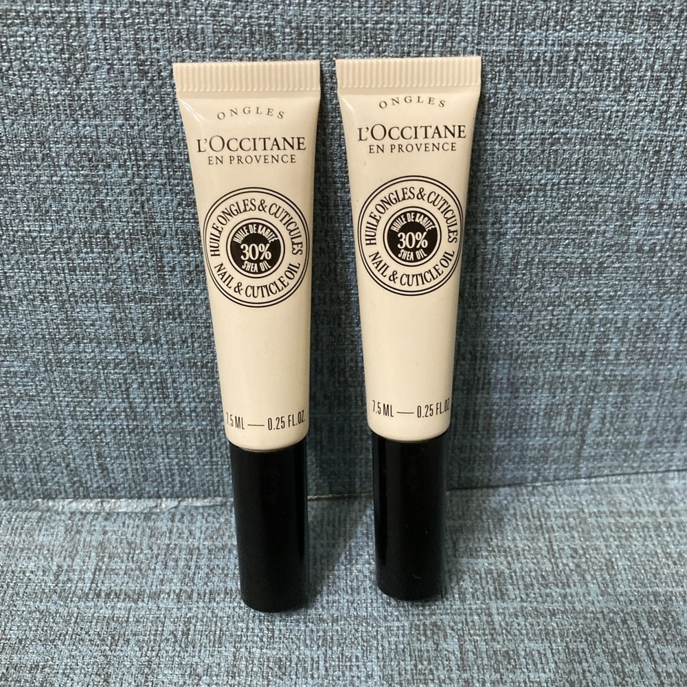 2 L’Occitane Nail & Cuticle Oil 30% Shea Oil 7.5ml/0.25fl.oz. New