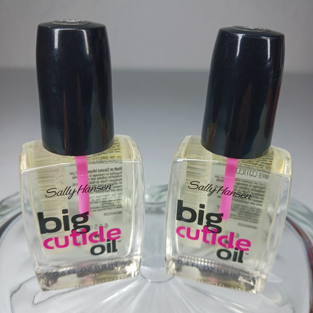 Lot Of (2) Sally Hansen Big Cuticle Coconut Infused Oil #44241