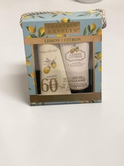 Crabtree & Evelyn Citron Hand Fix Set Hand Scrub & Hand Therapy 3.5 oz Gift