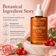 The Mani Pedi Essentials Rosehip Oil 1 Fl Oz