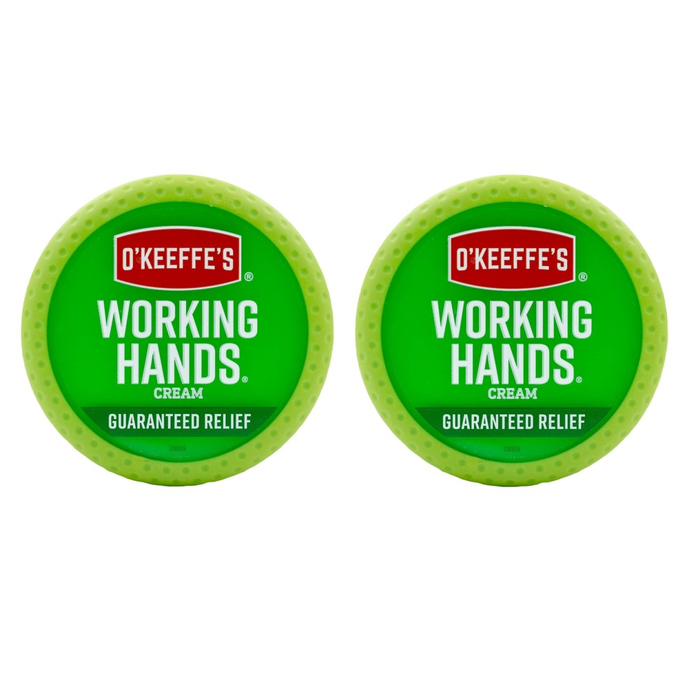 O Keeffe’s Working Hands Hand Cream 3.4 Ounce Pack of 2 for Dry Cracked Hands