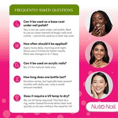 Nail Growth Treatment – Fast Keratin Hardener & Strengthener for Thin, Brittle N