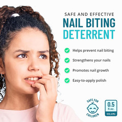 Stop Nail Biting Treatment for Kids & Adults – Bitter Taste No-Bite Nail Polish,